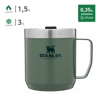 Термокружка с ручкой STANLEY CLASSIC 0,35L 10-09366-263 зеленый Термокружка с ручкой STANLEY CLASSIC 0,35L 10-09366-263 зеленый