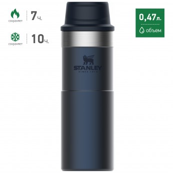 Термокружка STANLEY CLASSIC TRIGGER ACTION ONE HAND 2.0 0,47L 10-06439-033 синий Термокружка STANLEY CLASSIC TRIGGER ACTION ONE HAND 2.0 0,47L 10-06439-033 синий